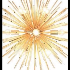 Modern Adjustable Gold Chandelier